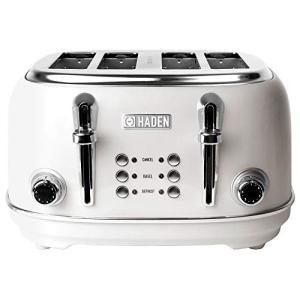 HADEN Heritage 4-Slice Ivory & Chrome Toaster