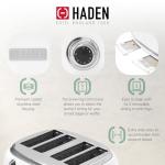 HADEN Heritage 4-Slice Ivory & Chrome Toaster