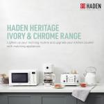 HADEN Heritage 4-Slice Ivory & Chrome Toaster