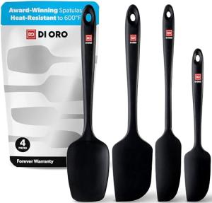 DI ORO Silicone Spatula Set - 4pc Heat-Resistant