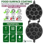 Non-Stick Walnut Cookie Mold Maker 12 Count