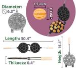 Non-Stick Walnut Cookie Mold Maker 12 Count