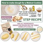 Non-Stick Walnut Cookie Mold Maker 12 Count