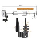 Stainless Steel Rotisserie Kit for Gas Grills