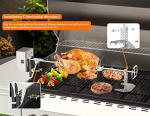 Stainless Steel Rotisserie Kit for Gas Grills