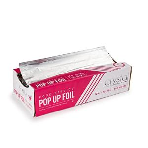 Crystalware Precut Pop-Up Aluminum Foil Sheets