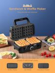 3 in 1 Sandwich and Waffle Maker