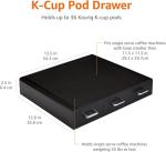 Coffee Pod Storage Drawer for K-Cups - 36 Capacity