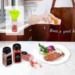 25 Glass Spice Jars with Labels and Shaker Lids