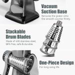 Dachenus Rotary Cheese Grater with Suction Base