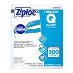 Ziploc Quart Freezer Bags with Grip 'n Seal, 300 Count