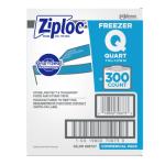 Ziploc Quart Freezer Bags with Grip 'n Seal, 300 Count