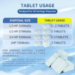 24-Pack Foaming Garbage Disposal Cleaner Tablets