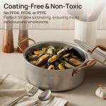 KOKHUB 8-Piece Vintage Stainless Steel Cookware Set