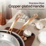 KOKHUB 8-Piece Vintage Stainless Steel Cookware Set