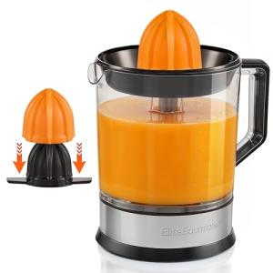 Elite Gourmet Electric Citrus Juicer - BPA-Free, 1.2L