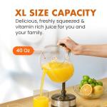 Elite Gourmet Electric Citrus Juicer - BPA-Free, 1.2L