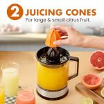 Elite Gourmet Electric Citrus Juicer - BPA-Free, 1.2L