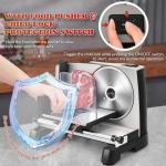 Moongiantgo Electric Meat Slicer with Adjustable Blades