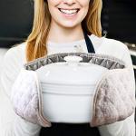 ARCLIBER Extra Long Double Oven Mitt for Cooking