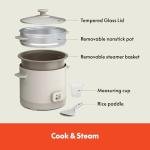Bella 16-Cup Rice Cooker with Steamer Basket