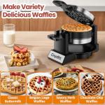 Cnydltt 1400W Rotating Belgian Waffle Maker