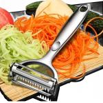 Huakai 2-in-1 Multifunction Vegetable Julienne Peeler