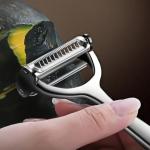 Huakai 2-in-1 Multifunction Vegetable Julienne Peeler