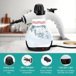 Portable Handheld Steam Cleaner with 10 Accessories