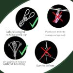 Jtuxcke 4 Pcs Hanging Herb Drying Rack for Herb Macrame Flower Drying Rack with 30 Stainless Clip Herb Dryer Hooks Space Saving Herb Dryer for Fresh and Aromatic Herbs