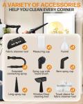 Handheld Steam Cleaner with 9 Accessories for All Surfaces
