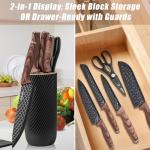 Toileum 11-Piece Black Kitchen Knife Set
