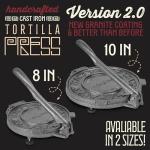 Concord Cast Iron Tortilla Press - 10