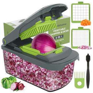 Ourokhome Manual Vegetable Chopper with Container