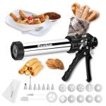 Stainless Steel Churro Maker with 21 Accessories