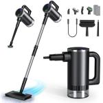 11-in-1 Steam Mop with Handheld Cleaner & Tank