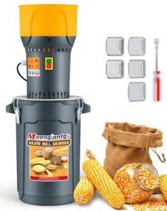 Electric Grain Mill Grinder with Detachable Bucket