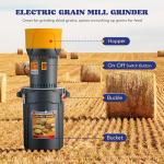 Electric Grain Mill Grinder with Detachable Bucket