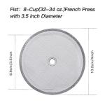 6-Pack Stainless Steel French Press Replacement Filters
