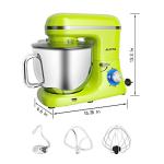 Aucma 7.4QT Electric Stand Mixer in Green