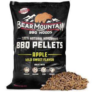 Apple Wood Pellets for BBQ and Grilling, 40 Lbs