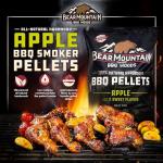 Apple Wood Pellets for BBQ and Grilling, 40 Lbs