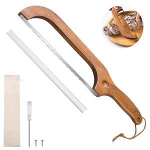 14.5" Wooden Bread Knife for Easy Slicing