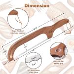 14.5" Wooden Bread Knife for Easy Slicing