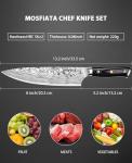 MOSFiATA 8" Professional Chef's Knife Set