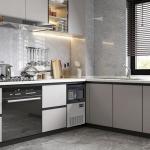 100lbs Under Counter Stainless Steel Ice Maker