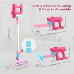 Kids Toy Vacuum Cleaner Set with Sound Effects