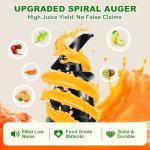 Cold Press Juicer with Large Feed Chute