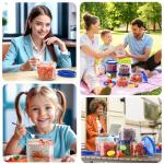 6-Pack Airtight Freezer Storage Containers, 16 Oz