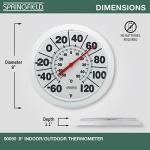 Springfield Big Dial Wireless Thermometer for Indoor Outdoor Use